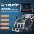 thumbnail image 4 of BestMassage 4D Massage Chair,Full Body Zero Gravity Recliner Chair with Smart Large Screen Bluetooth Heat Foot Roller,Grey, 4 of 7