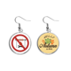 thumbnail image 1 of Logo no barbacoa Pendiente del lóbulo de la joyería del pendiente de la hoja del otoño Unbranded M, 1 of 3