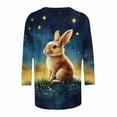 thumbnail image 5 of SwiftWear 3/4 Length Sleeve Womens Tops Lightweight Spring Fashion T Shirts Casual Crew Neck Plus Size Basic Tops for Easter, 5 of 5