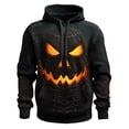 thumbnail image 2 of CONZONE Mens Halloween Hoodies Long Sleeve Hallowmas Pullover Hoodie for Men Pumpkin Ghost Graphic Hooded Sweatshirts With Pocket, 2 of 3