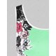 thumbnail image 4 of Camiseta de tirantes floral con panel de encaje de talla grande Rosegal  Bikinis, 4 of 5
