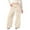Beige, variant on Cute Little Girls Pants Lightweight Straight Leg Pockets Outdoor Clothes,Beige,4-5 Years