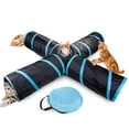 thumbnail image 1 of Cat Tunnel 4 Way Pet Play Tunnel Túnel de juguete plegable, 1 of 8