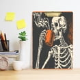 thumbnail image 5 of Acrylic Writing Board Silver 12.5*9 Inch Clipboards Transparent Acrylic Material Suitable For Office Classroom Teachers Fashion Bloggers Stationery Enthusiasts Skeleton Drinking Coffee Pattern, 5 of 9