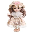 thumbnail image 1 of Hecho a mano princesa bebés BJD niñas bebé hermoso vestido 3D ojos silicona 6 pulgadas Real realista niño cumpleaños regalo juguetes Sunnimix  muñeca de silicona, 1 of 8