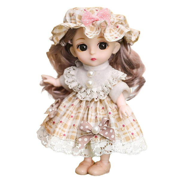 Hecho a mano princesa bebés BJD niñas bebé hermoso vestido 3D ojos silicona 6 pulgadas Real realista niño cumpleaños regalo juguetes Sunnimix muñeca de silicona