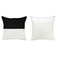 thumbnail image 3 of Mainstays 18" x 18" Two-Toned Rich Black Polyester Cotton Square Decorative Throw Pillow, 3 of 7