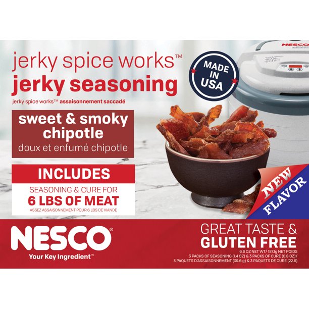 NESCO® Smoky Chipotle Jerky Seasoning, 3 Pack