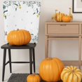 thumbnail image 5 of White Blue Pumpkin Chair Covers Set of 1 Fall Leaves Thanksgiving Farmhouse Chair Back Covers Stretch Removable Washable Slipcovers Protector for Dining Room Kitchen Party Decor, 5 of 5