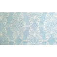 thumbnail image 1 of Rug Market 74154B 2.8 x 4.8 ft. Butterfly Lattice Rug - Aqua & White, 1 of 1