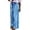 Blue, variant on Women's Striped Pants Loose Straight Wide Leg Drawstring Palazzo Pants (Red M)