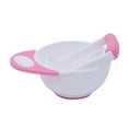 thumbnail image 2 of Baby Grinding Bowl Manual Kids Feeding Bowl Vegetable Fruit Infant Food Masher Set, Pink White, 2 of 10