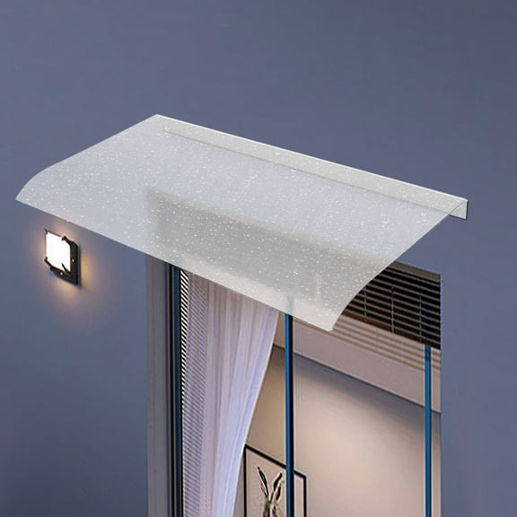 Wildnix Front Door Canopy, Sturdy PC Material, UV & Weather Resistant, Thickened Design for Maximum Protection, Modern & Simple Installation