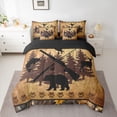thumbnail image 2 of jejeloiu Jungle Deer Fish 7-Piece Twin Bedding Sets,Fishing And Hunting Bedding Comforter Set For Girls Boys Reversible, 2 of 8