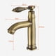 thumbnail image 4 of Grifo de lavabo retro de latón con una sola manija Grifo de lavabo de cobre antiguo, 4 of 4
