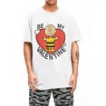 thumbnail image 4 of Camiseta de algodón con cuello redondo para hombre y mujer, diseño de Charlie Brown, Snoopy y corazón de San Valentín, de Peanuts, manga corta, idea de regalo, 4 of 5