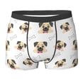 thumbnail image 6 of Men's Boxer Briefs, Funny French Bulldog Bones Soft Comfy Mens Underwear Boxer Briefs Breathable With Widen Waist, 6 of 7
