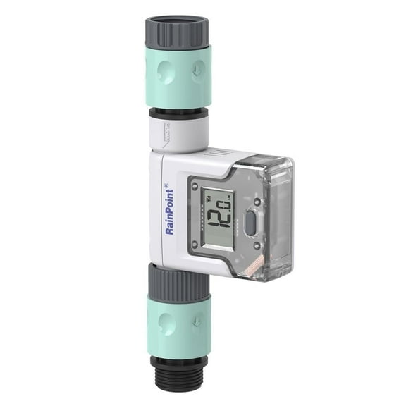 Baldr Smart Garden Hose Water Flow Meter with 4 Modes, Real-Time Tracking, Easy Display, Usage Alerts— Operates Independently or Monitors via App with Wifi Gateway (Sold Separately)