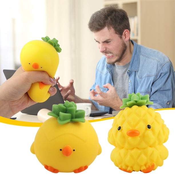 Bola de pellizco para aliviar el estrés | Bola de compresión de juguete de comida simulada | Fidget de descompresión | Material elástico suave | Ayuda para la terapia de manos | Mejora la