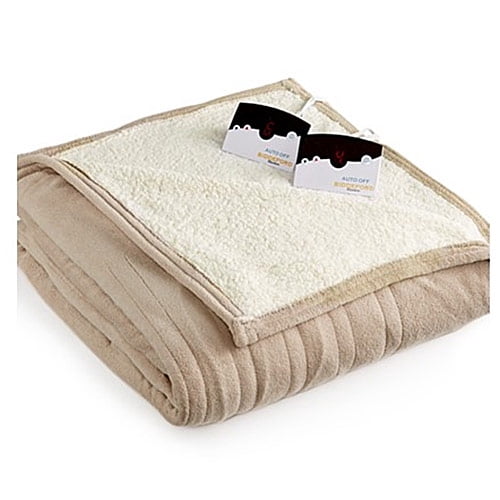 Biddeford MicroPlush Sherpa Electric Heated Warming Blanket Twin Full Queen  King - Walmart.com