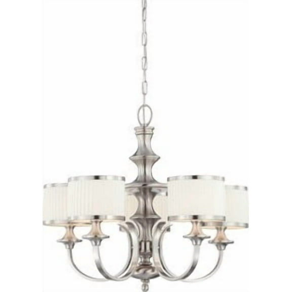 60/4735-Nuvo Lighting-Candice-Five Light Chandelier-28 Inches Wide by 24.5 Inches High     -Traditional Installation