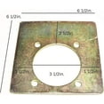 Pack of 8 Recessed Tie Down Anchor with 3mm Thick Backer Plate and