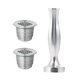thumbnail image 1 of Cápsulas de café reutilizables taza K de acero inoxidable 304 repuesto para cafeteras Nespresso Espresso, 1 of 8