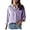 Purple, variant on Women's Striped Button Down Shirts: Long Sleeve Office Casual Business Blouses with Pocket