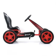 hauck Hurricane Racing Go Kart w/Low Profile Rubber Tires & Handbrake, Red