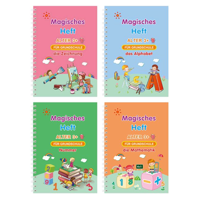Ovzne French German Arabic Spanish Foreign English Character Practice Pads Children's Character Practice Stickers Disappearable On Clearance