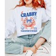 thumbnail image 6 of If Crabby Please Return to the Beach Sweatshirt Funny Coastal Crab Crewneck for Women Kids Family White Sweatshirt Adult L, 6 of 8