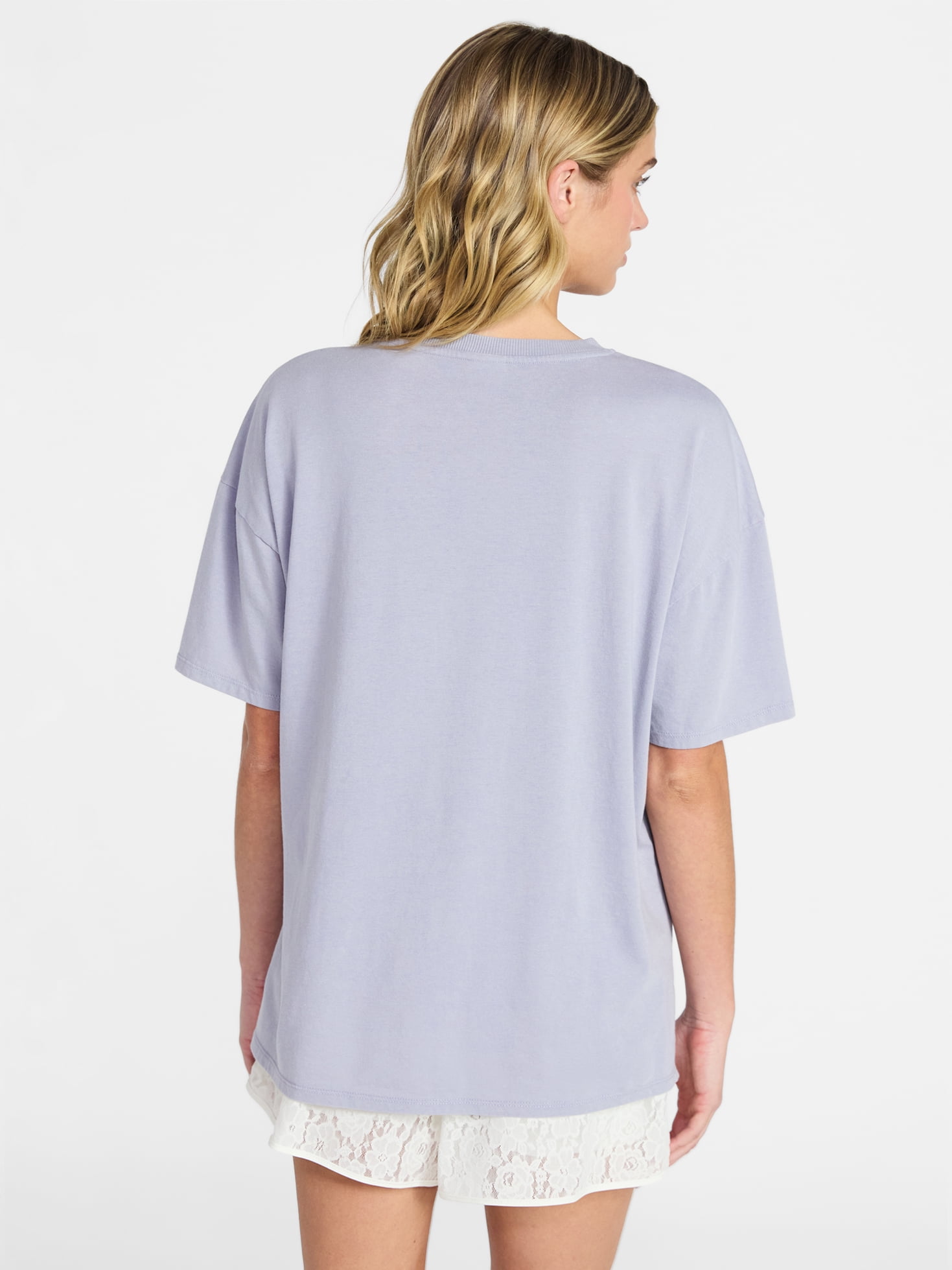 No Boundaries Washed Graphic Boyfriend Tee, Women's XXS-XXL