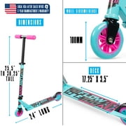 Madd Gear Folding Kick Scooter For Kids – Lightweight Steel Frame, Adjustable Handlebar, Ages 3+ – Madd Gear Flow 100