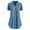 Blue, variant on Aboser Long Shirts for Women Short Sleeve Embroidery Tunic Tops Elegant Button Down Work Shirt Summer V Neck T Shirts Plus Size Tops for Women Dressy Casual Blouses