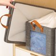 thumbnail image 1 of POINTERTECK Foldable Fabric Organizer Collapsible Fabric Storage Box for Clothes Quilts Blankets Toys, 1 of 6