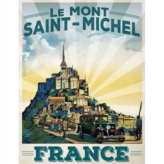 Marmont Hill "Le Mont Saint-Michel" Painting Print on Canvas