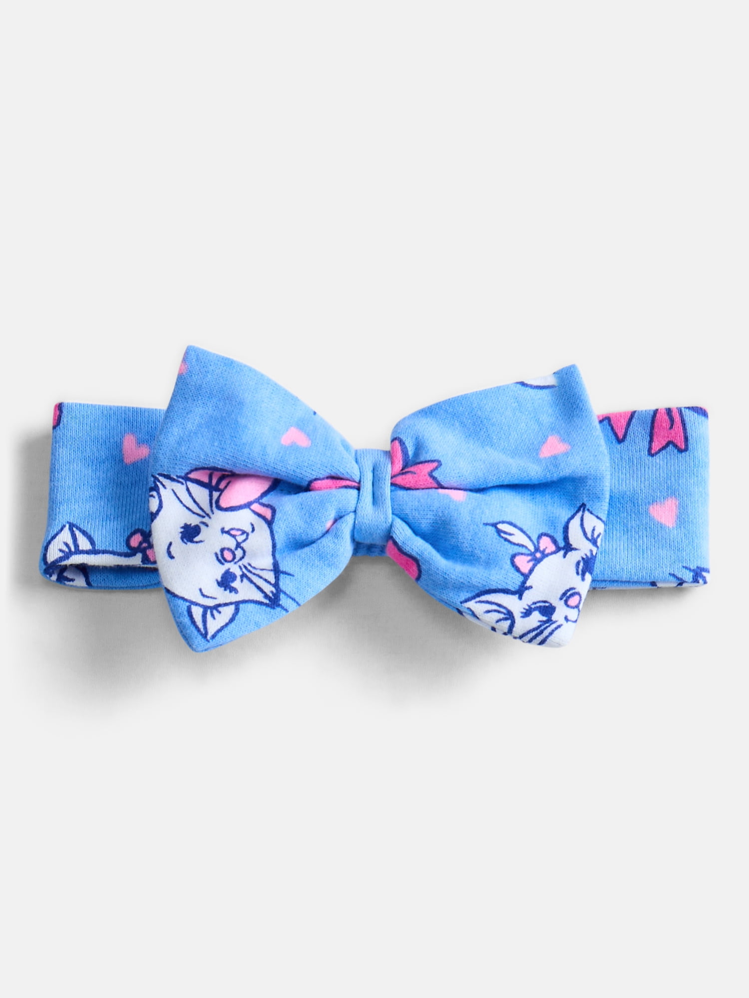 Disney Classics Marie Baby Girls Spaghetti Strap Print Romper with Matching Bow Headband, Sizes 0/3M-24M