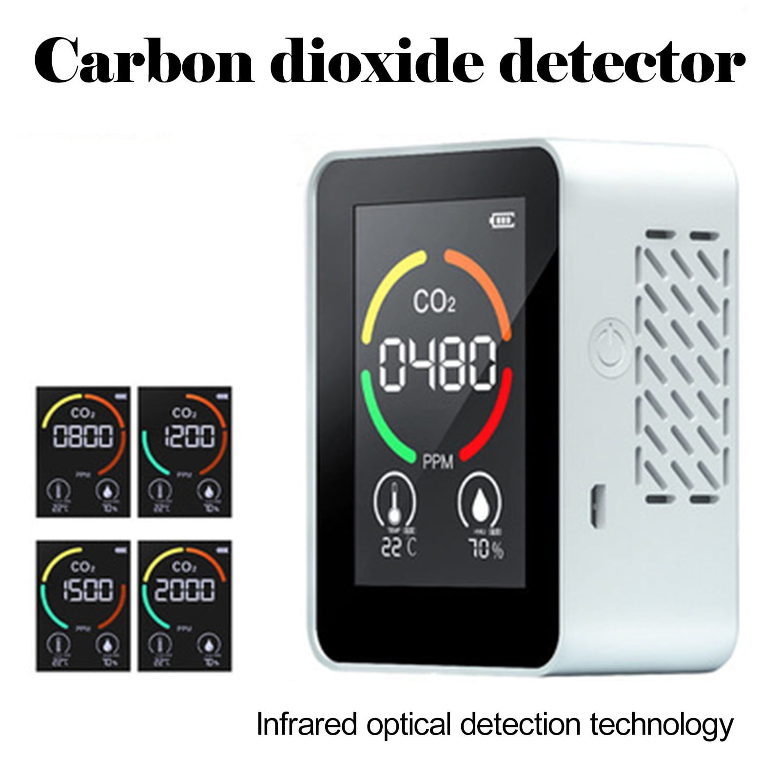 Kyusrd Air-Quality Monitor Formaldehyde CO2-TVOC Tester Temperature Humidity Meter K1N0