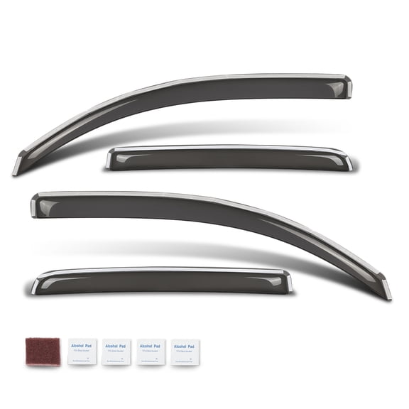 In-Channel Window Visors Guard Fit For 16-23 Toyota Tacoma Double Cab 4PCS