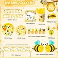 thumbnail image 4 of Bee Birthday Decorations,113 Pcs Bee Party Decorations and Tableware Set- Bee Party Plates Cups Napkins Tablecloth & Happy Birthday Bee Banner Balloons Cake Toppers etc Bee Birthday Party Decorations, 4 of 8