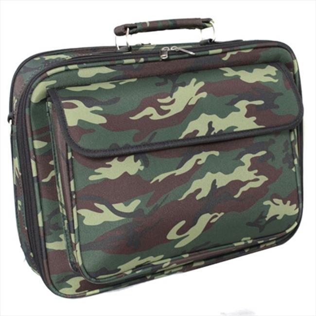 AllSeasons 812010513 17 in. Laptop Computer Case, Green Camo