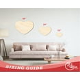 thumbnail image 3 of Unfinished Wood Marshmallow Heart Silhouette - Craft - up to 46" DIY 30" / 1", 3 of 4