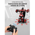 thumbnail image 4 of Robot Transformable RC con Sensor de Gestos | Control por Movimiento de Manos | Deportivo a Robot en Un Clic | Deslizamiento en Modo Robot | Efectos de Sonido de Motor | Rojo | Regalo para Niños, 4 of 6