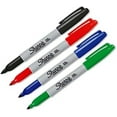 thumbnail image 2 of Sharpie 4 Count Assorted Permanent Markers, Fine Point, 2 of 2