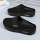 thumbnail image 1 of Zapatos Mujeres Cojín de aire Caminata Mesh Sneakers para deportes al aire libre (38) Negro, 1 of 8