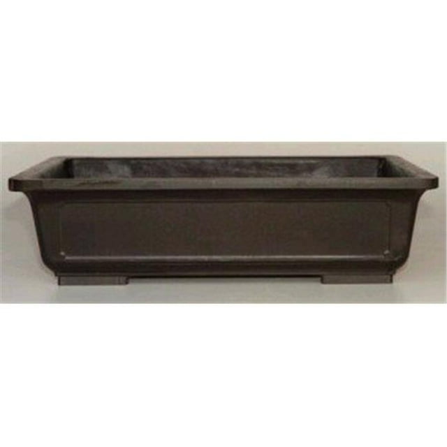 Mica Bonsai Pot, Brown - Rectangle