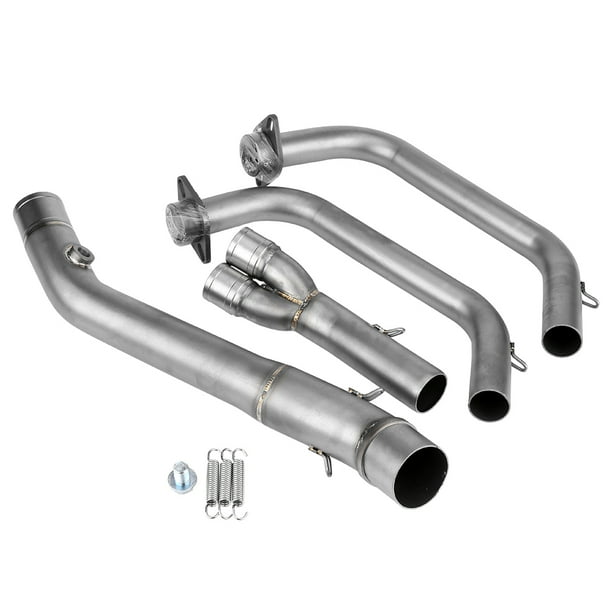 Sistema de escape completo para motocicleta, conexión de enlace de tubo delantero de ventilación para Yamaha YZF-R25/YZF-R3 2015-2018 Jadeshay A