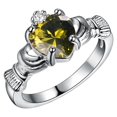 thumbnail image 2 of Bradem Rings Clearance! Gold Plated Rings Love Rings Stackable Rings for Women Rings for Women and Men, Yellow, 7 Lady Ring Clearance Sale, 1X Ring, 2 of 5