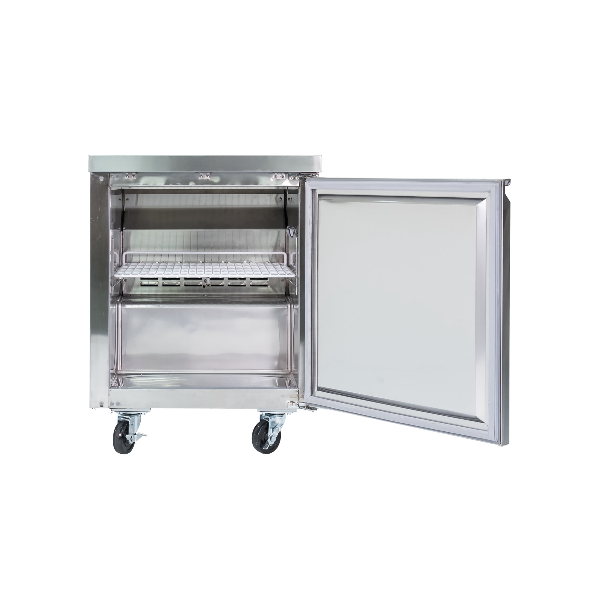 Norpole 6 cu. ft. Commercial Under Counter Upright Freezer in Stainless Steel in Stainless Steel