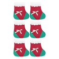 thumbnail image 1 of Soporte para cubiertos de Navidad, hermosos adornos de calcetines de Navidad lavables e insípidos lindos para la mesa de la cena de la fiesta de Navidad ANGGREK AC7987, 1 of 8